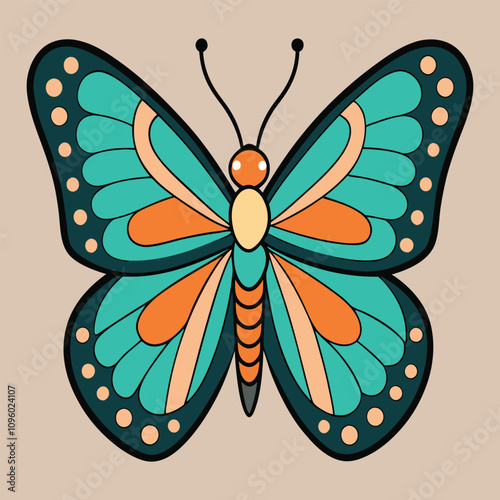 A colorful butterfly bringing a touch of magic.