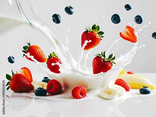 strawberry and milk