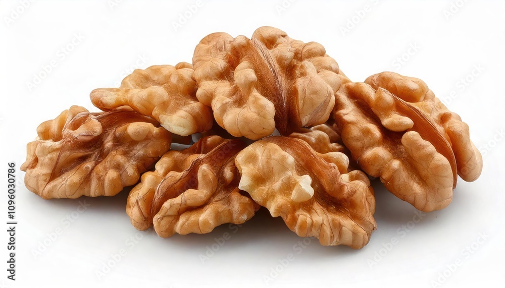 Delicious walnut kernels, isolated on white background isolated on white background Delicious walnut kernels, isolated on white background isolated on white background