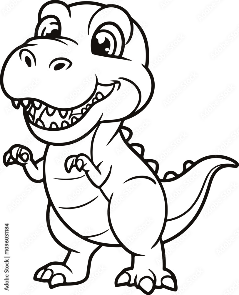 Baby Dinossauro Coloring Page