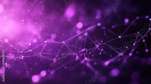 AI Neural Lines Background Abstract Purple - Landscape