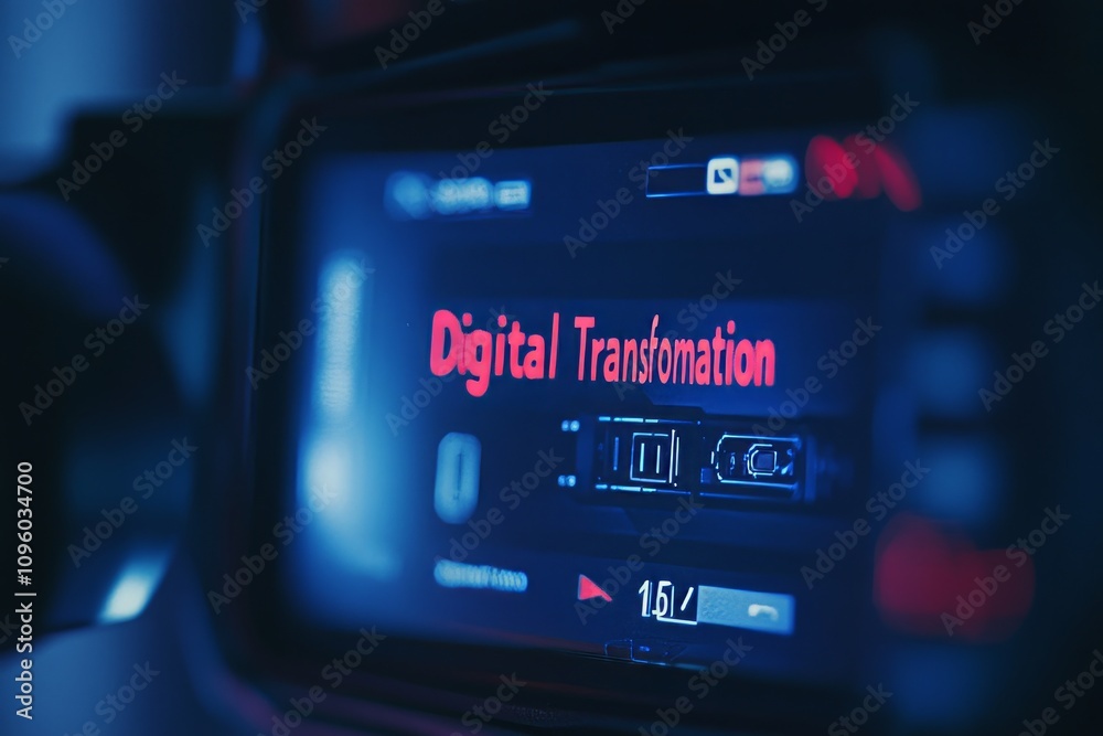 Digital Transformation Interface - Futuristic Technology Digital Transformation Interface - Futuristic Technology
