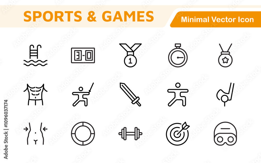 Sports Icon Set. A dynamic collection of vibrant icons representing various sports and activities, perfect for enhancing apps, websites, and marketing materials. Sports Icon Set. A dynamic collection of vibrant icons representing various sports and activities, perfect for enhancing apps, websites, and marketing materials.