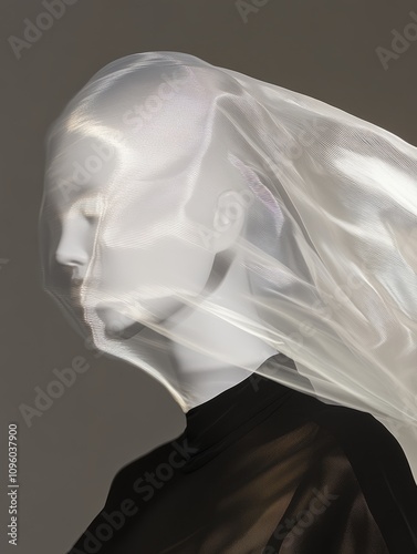 A veil of mystery, wedding, bride, dress, veil, woman, love, beauty, gown, we...