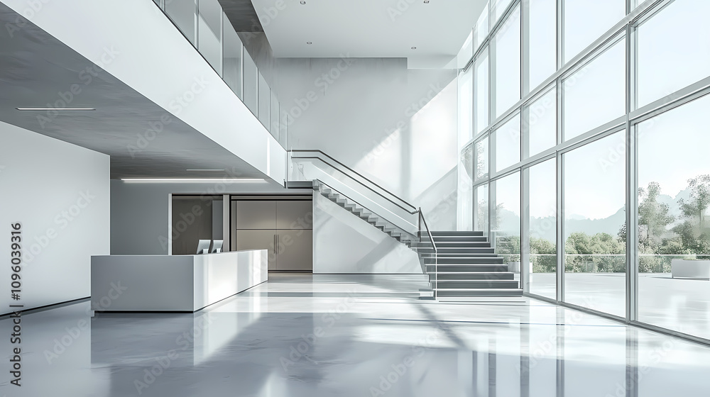 Fototapeta premium Advanced office scene