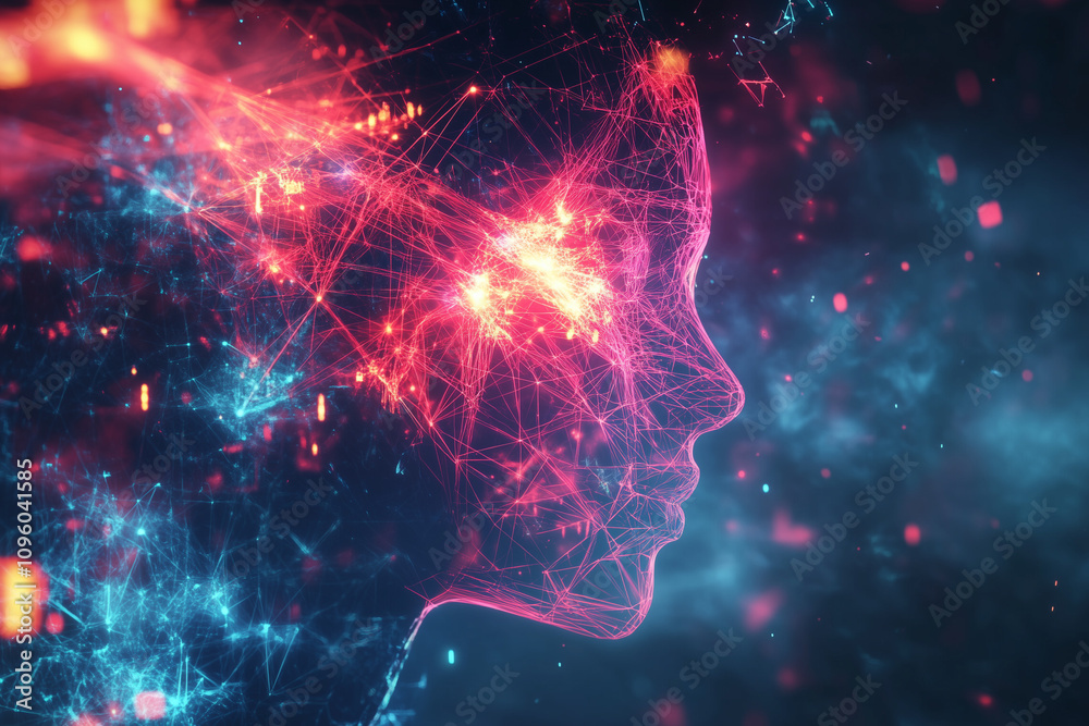 visualization of mind and holographic concept visualization of mind and holographic concept