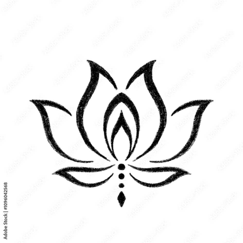 Lotus-Inspired Floral Tattoo Design - Graceful and Timeless Lotus-Inspired Floral Tattoo Design - Graceful and Timeless