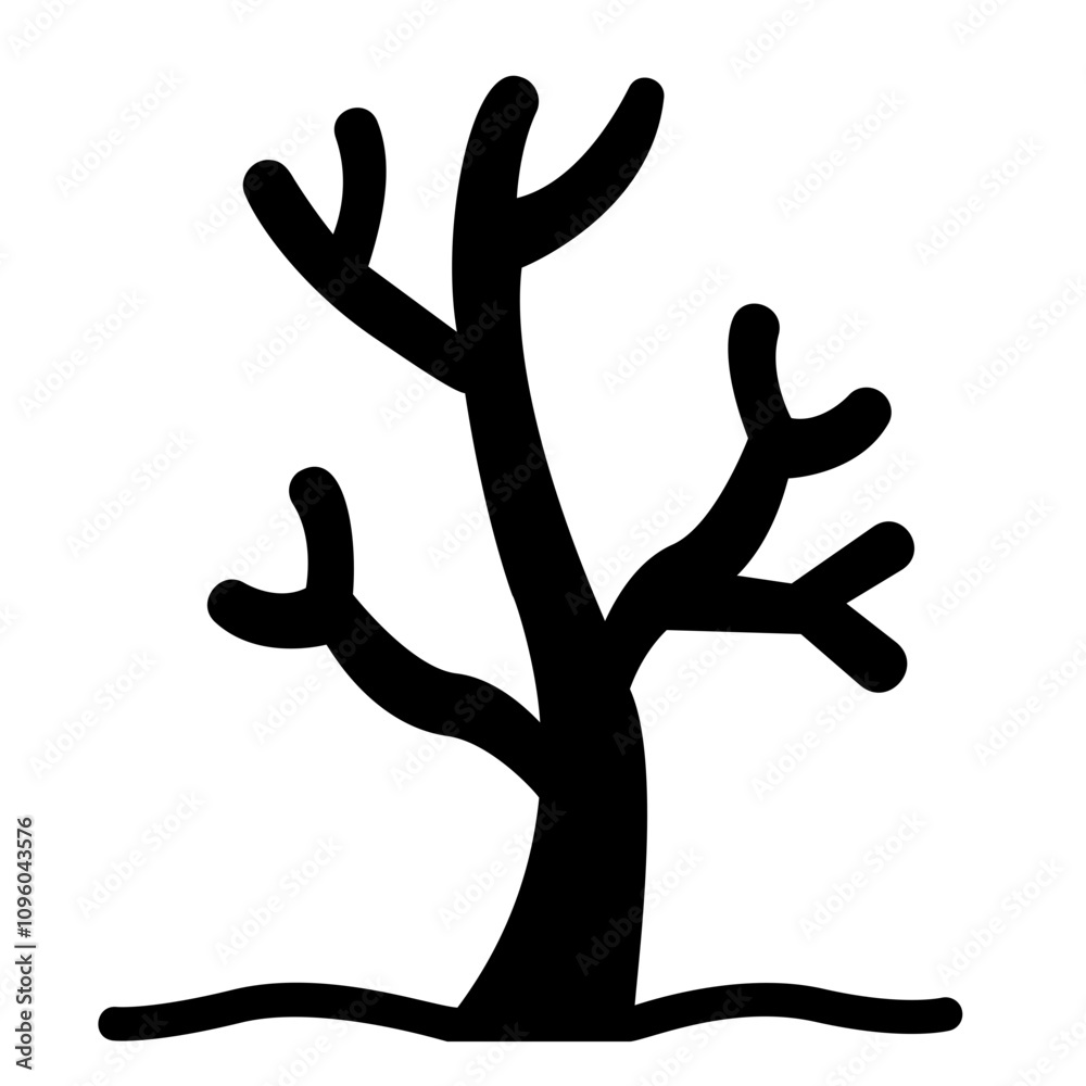 dry tree Solid icon dry tree Solid icon