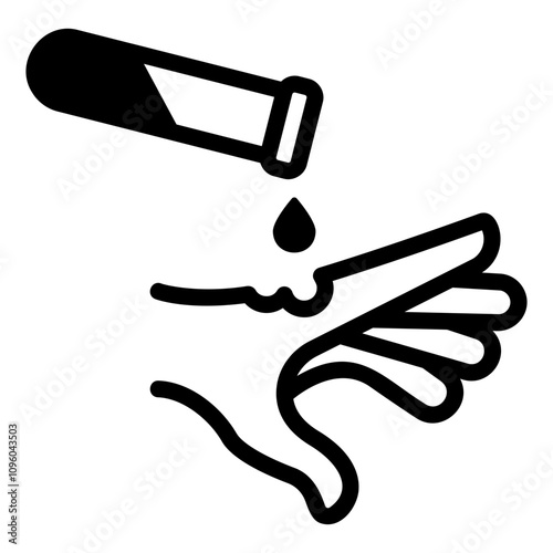 chemical spill Solid icon
