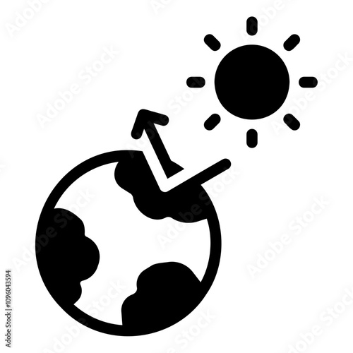 greenhouse effect Solid icon