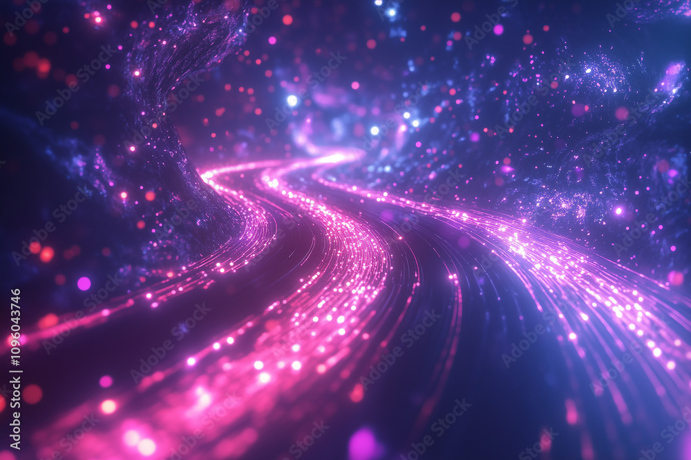 Fototapeta premium trails on the road with lights