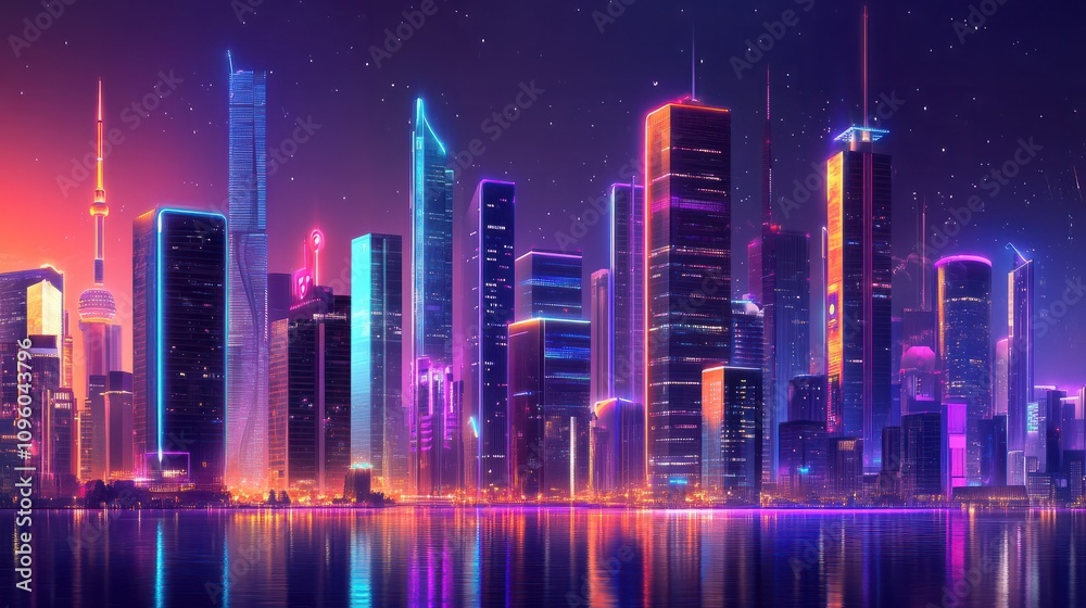 Smart city and communication network concept. 5G. IoT Internet of Things. Telecommunication, city skyline futuristic modern smart bouldings Smart city and communication network concept. 5G. IoT Internet of Things. Telecommunication, city skyline futuristic modern smart bouldings