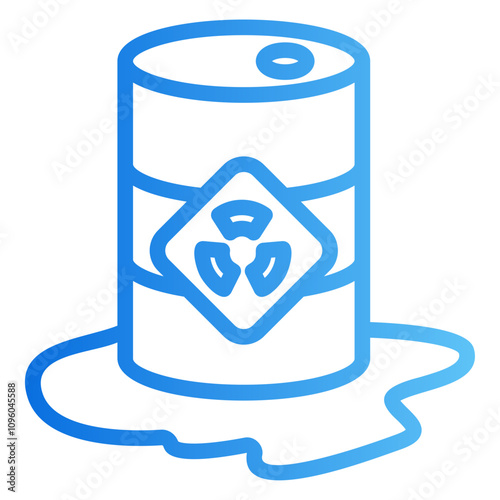 toxic waste Gradient icon