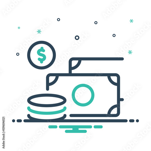 Mix icon for money