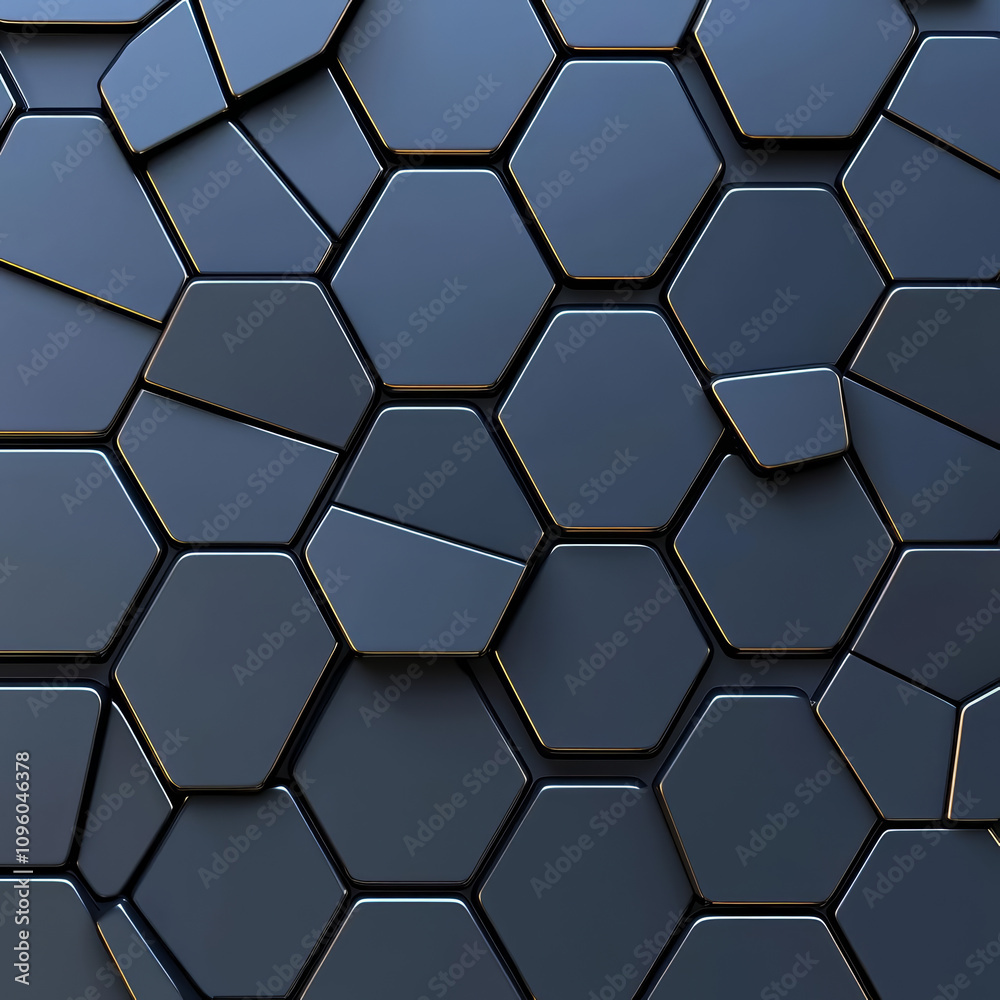 Seamless hexagonal pattern in dark tones, showcasing geometric shapes and textures. design creates modern and stylish aesthetic, perfect for various applications Seamless hexagonal pattern in dark tones, showcasing geometric shapes and textures. design creates modern and stylish aesthetic, perfect for various applications