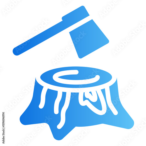 deforestation Gradient icon