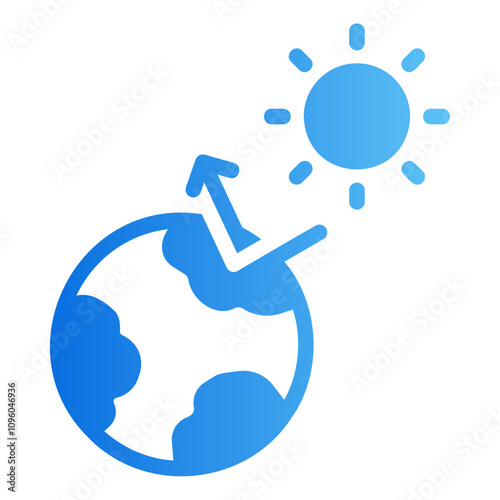 greenhouse effect Gradient icon