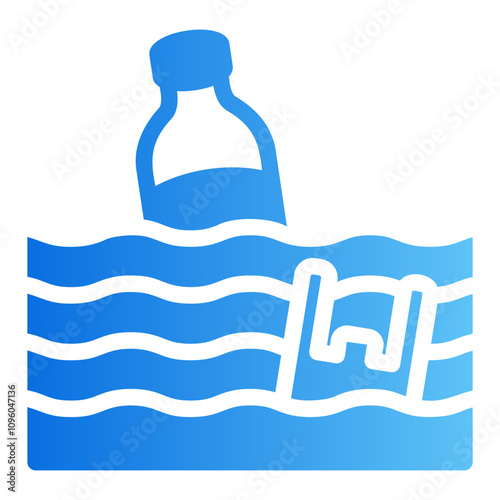 water pollution Gradient icon