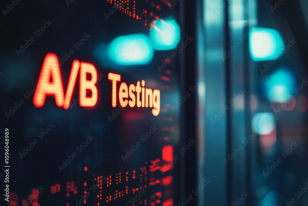 custom made wallpaper toronto digitalA/B Testing Results Display - Night Time Business Data
