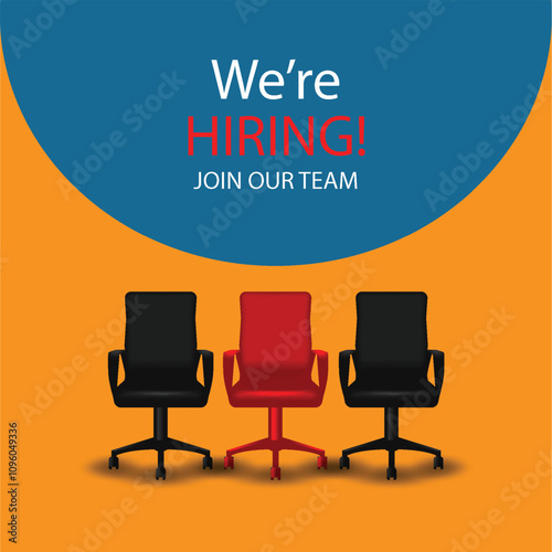 We are hiring announcement template design