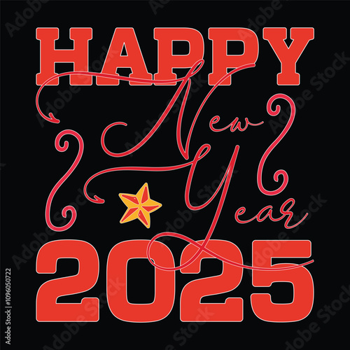 Happy New Year 2025 SVG Design Happy New Year SVG Design
