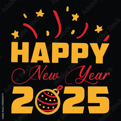 Happy New Year 2025 SVG Design Happy New Year SVG Design
