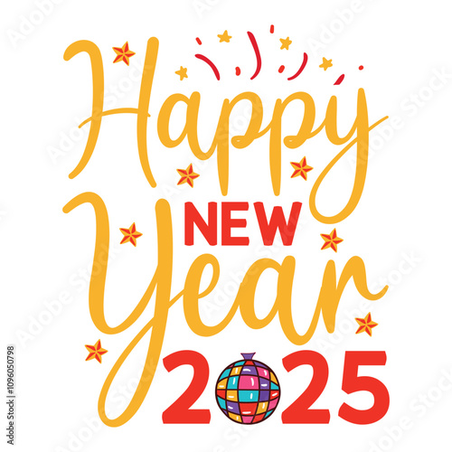 Happy New Year 2025 SVG Design Happy New Year SVG Design
