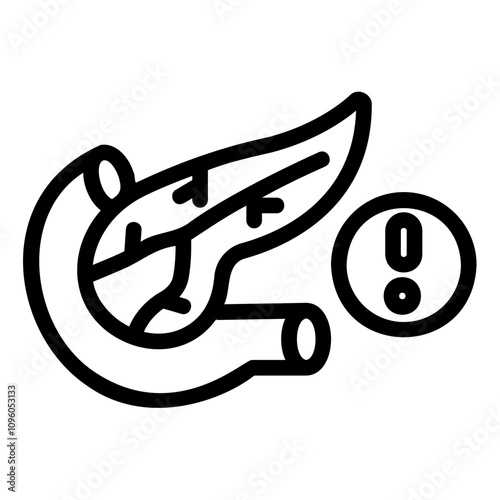 pancreas Line Icon