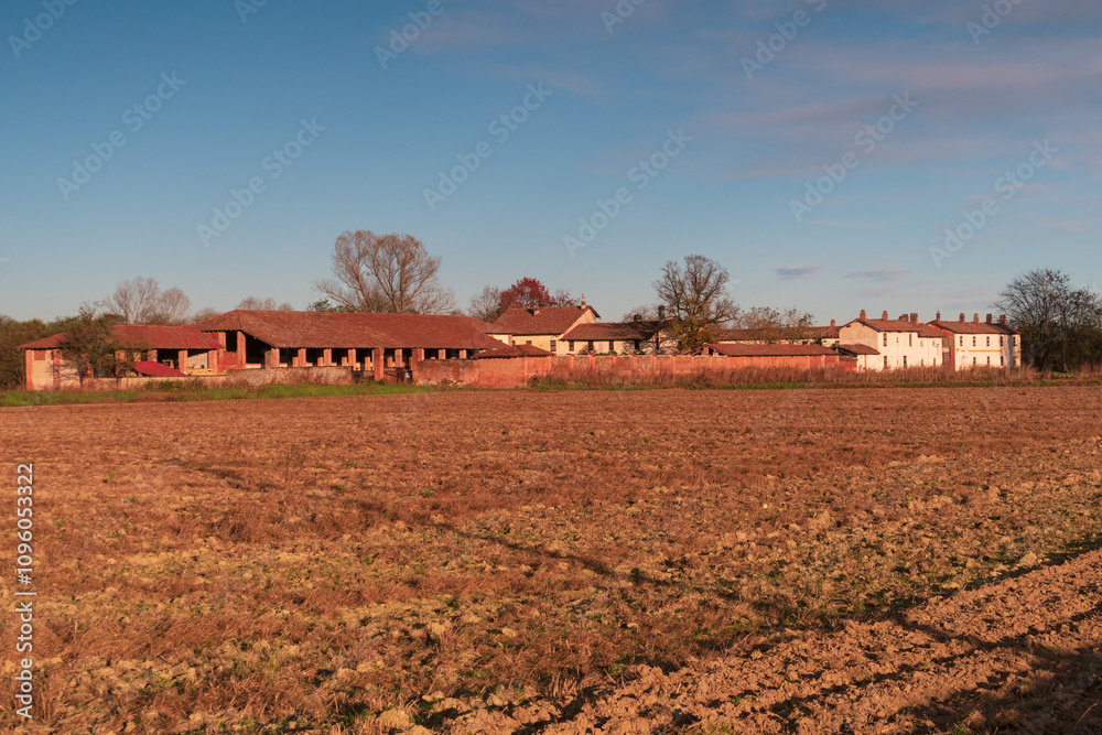 Po Valley fields field landscape panorama