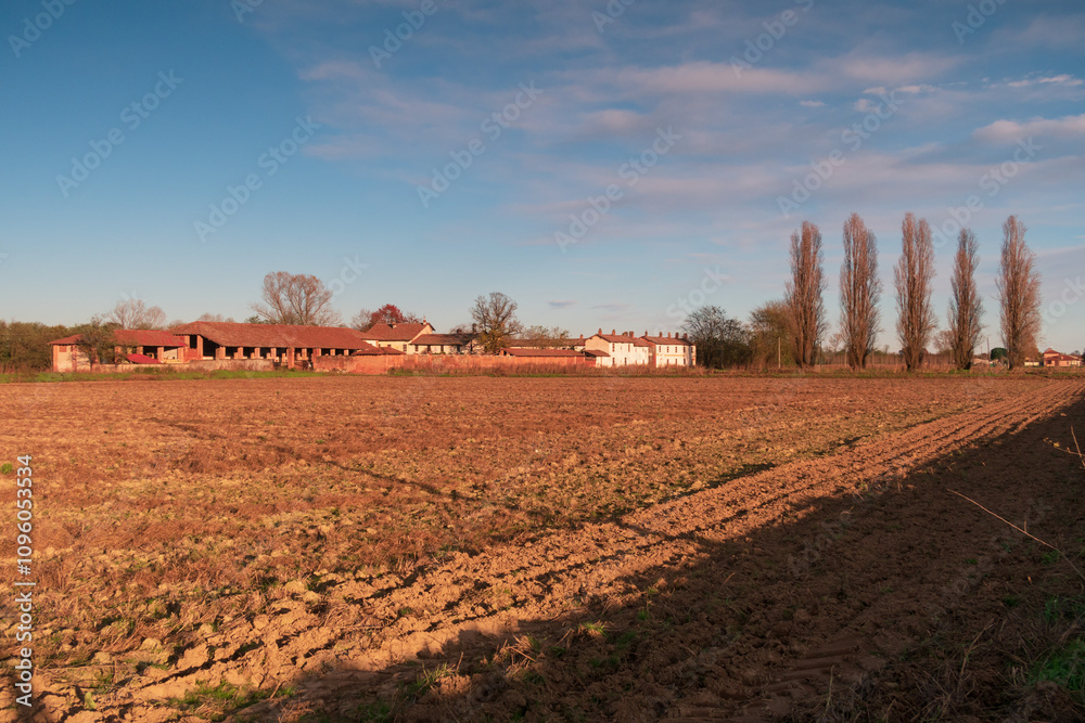 Po Valley fields field landscape panorama