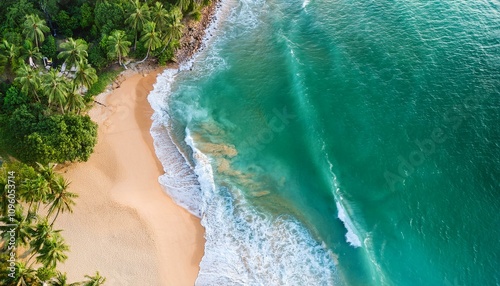 The beach is alive with color and vibrancy. 