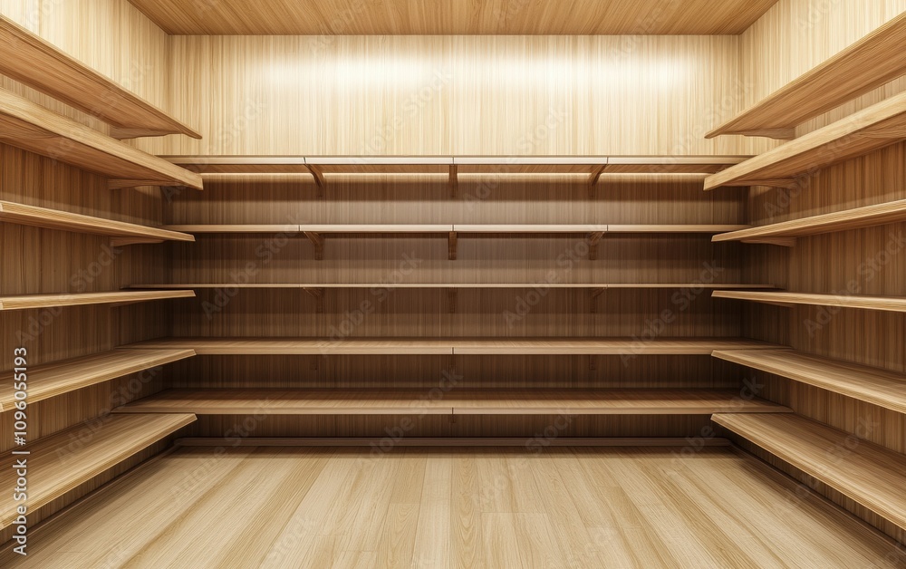 empty wooden supermarket shelves christmas background empty wooden supermarket shelves christmas background