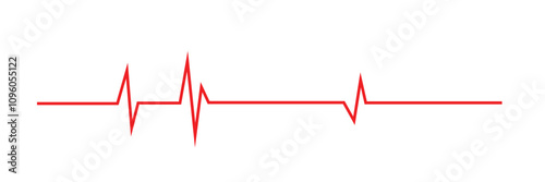 heart rhythm set , Electrocardiogram, ECG - EKG signal, Heart Beat pulse line icon concept design element , Concept of sport. Signs of rhythm, healthy life unhealthy ecg.