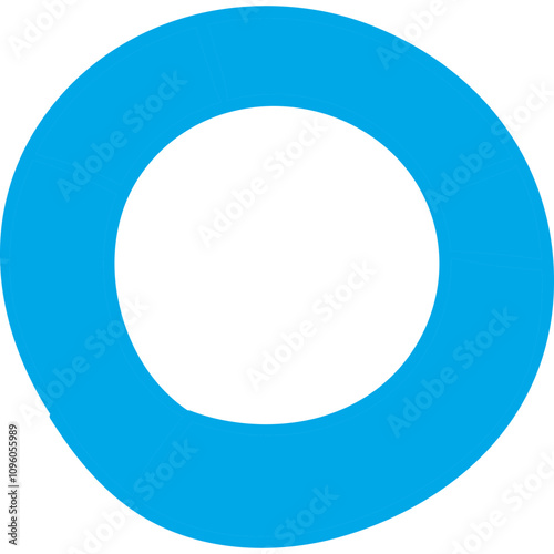 Circle single vector line icon