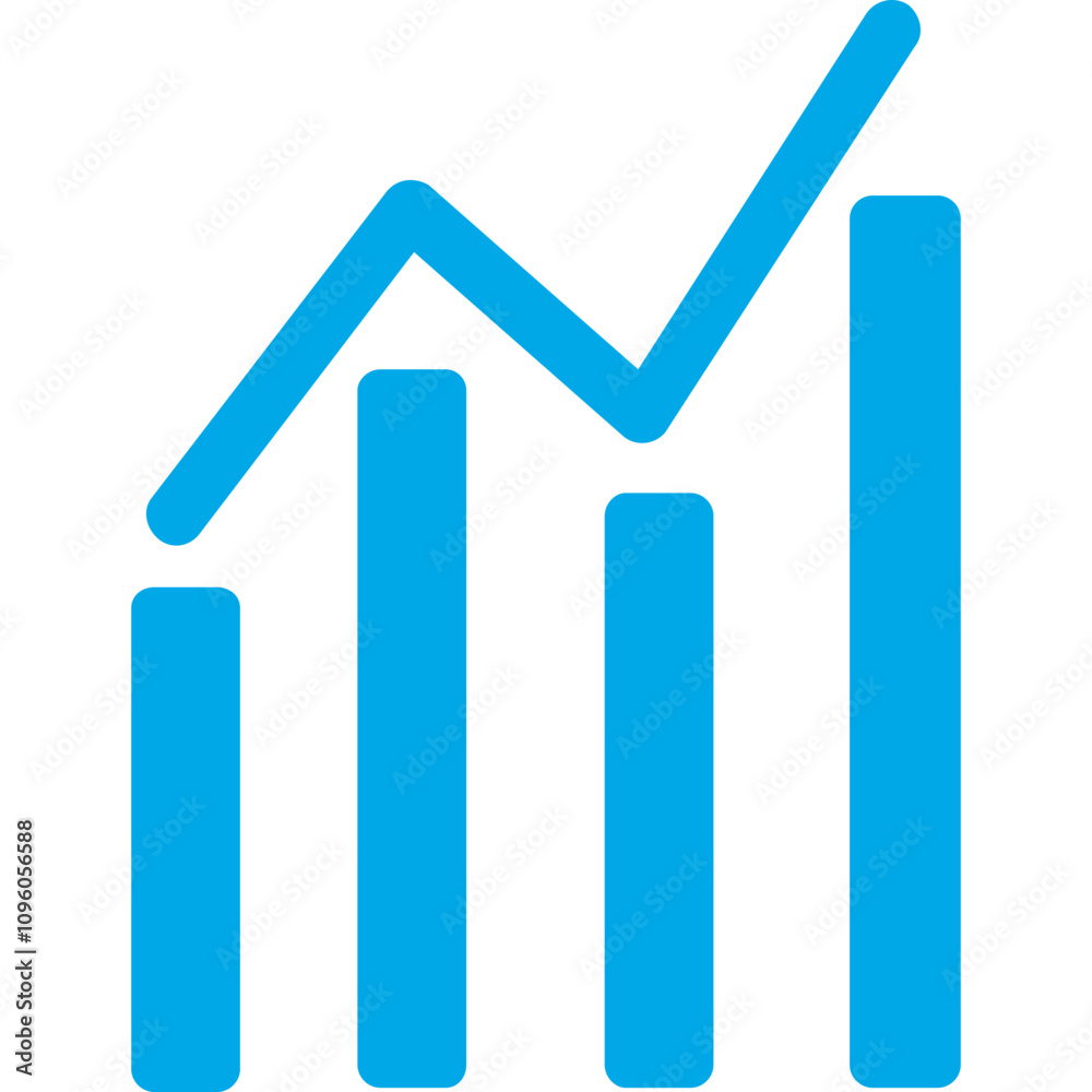 Stats single vector line icon Stats single vector line icon