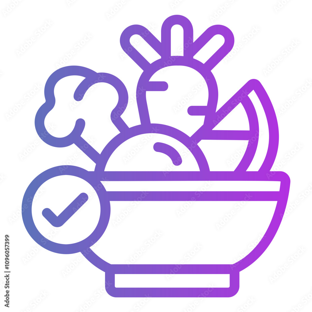 healthy food Gradient icon healthy food Gradient icon