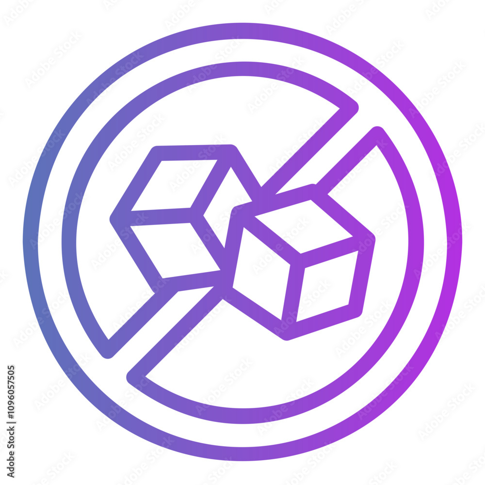 sugar free Gradient icon sugar free Gradient icon