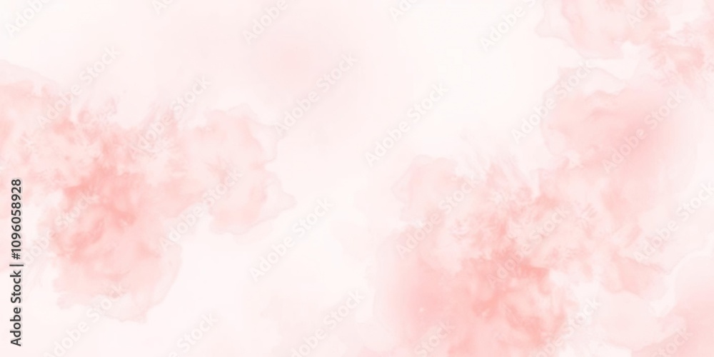 Fototapeta premium Soft blush watercolor gradient background, delicate ombre, subtle texture