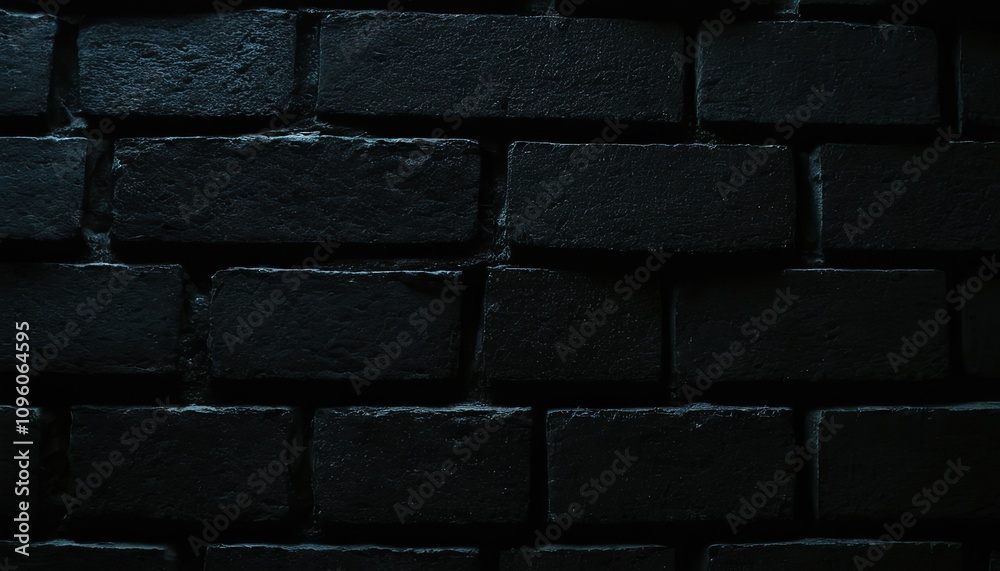 Fototapeta premium Abstract black brick wall background