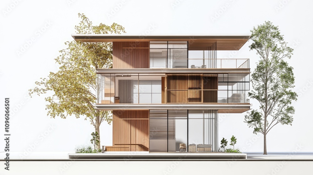 Modern Indian House Design with 3D Elevation View Modern Indian House Design with 3D Elevation View