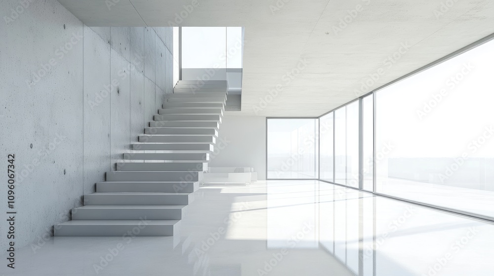 Modern Villa Interior with Minimalist Design