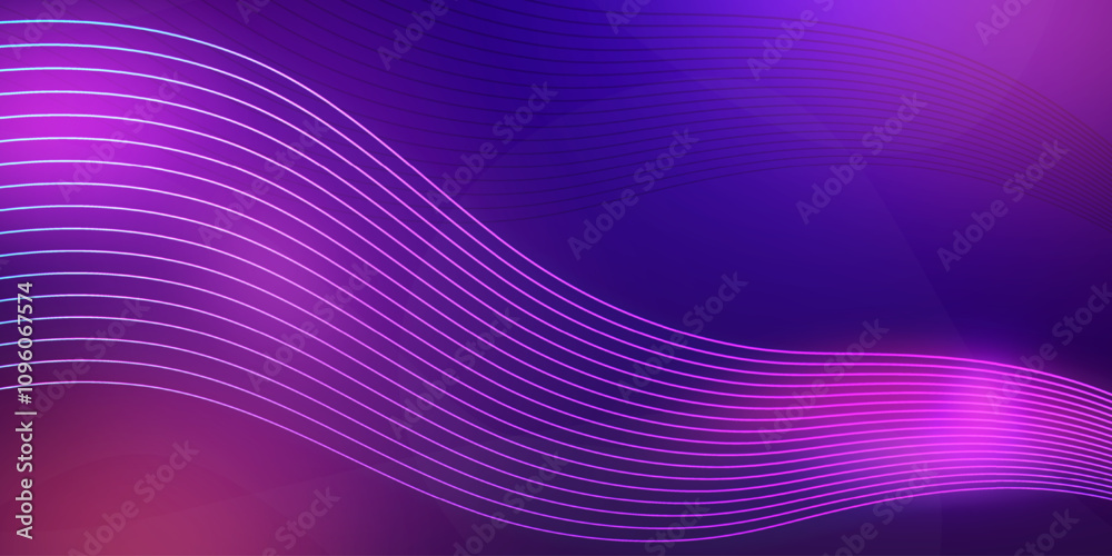 Abstract line pattern on dark purple background, glowing moving lines suitable for presentation backgrounds, advertising banners, business, awards and luxury album covers. Abstract line pattern on dark purple background, glowing moving lines suitable for presentation backgrounds, advertising banners, business, awards and luxury album covers.
