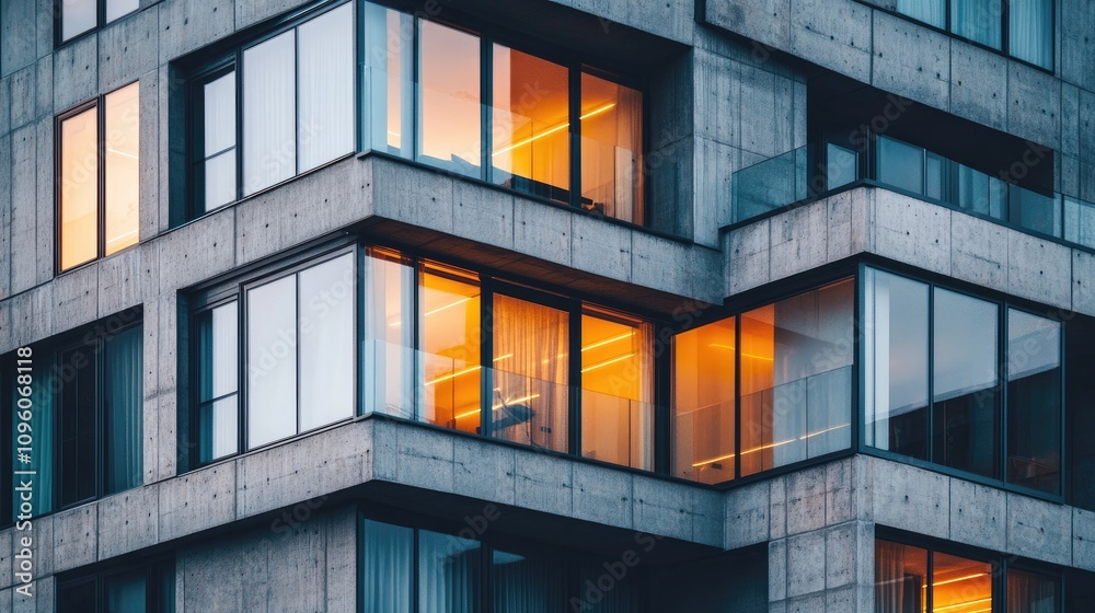 Modern Multi-Storey Apartment Complex Exterior Modern Multi-Storey Apartment Complex Exterior