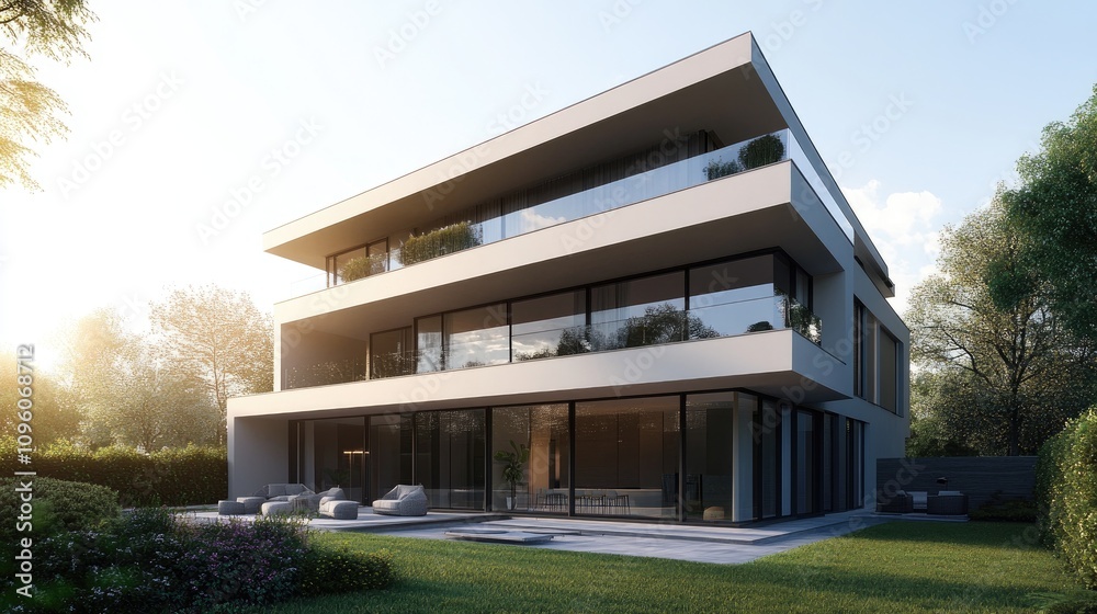 Modern Residential Apartment Building Exterior Modern Residential Apartment Building Exterior