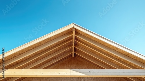 Newly Built Architectural Structure with Blue Sky