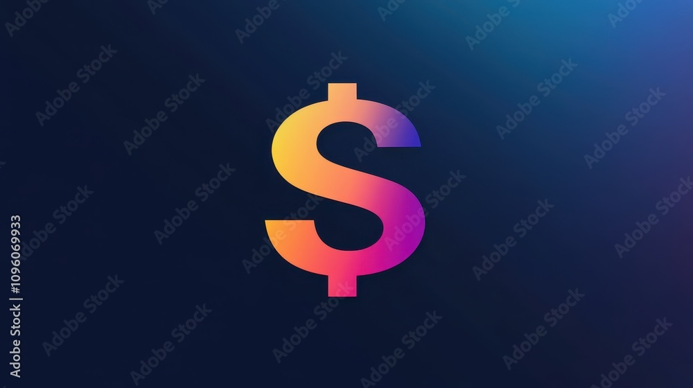 colored dollar sign colored dollar sign