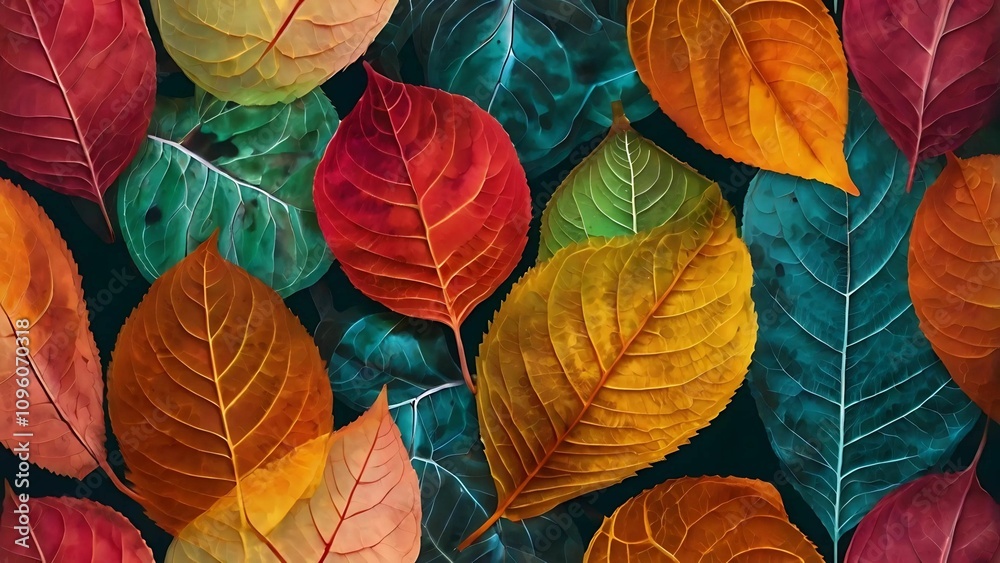 Fototapeta premium autumn leaves background