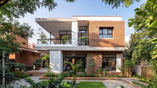 Modern East-Facing Indian House Elevation Design