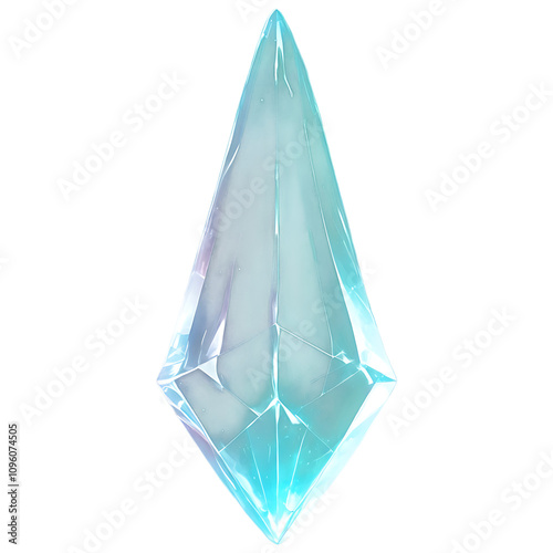 A diamond isolated against the transparent background photo