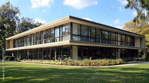 Mid-Century Modern Office Building from the 1960s